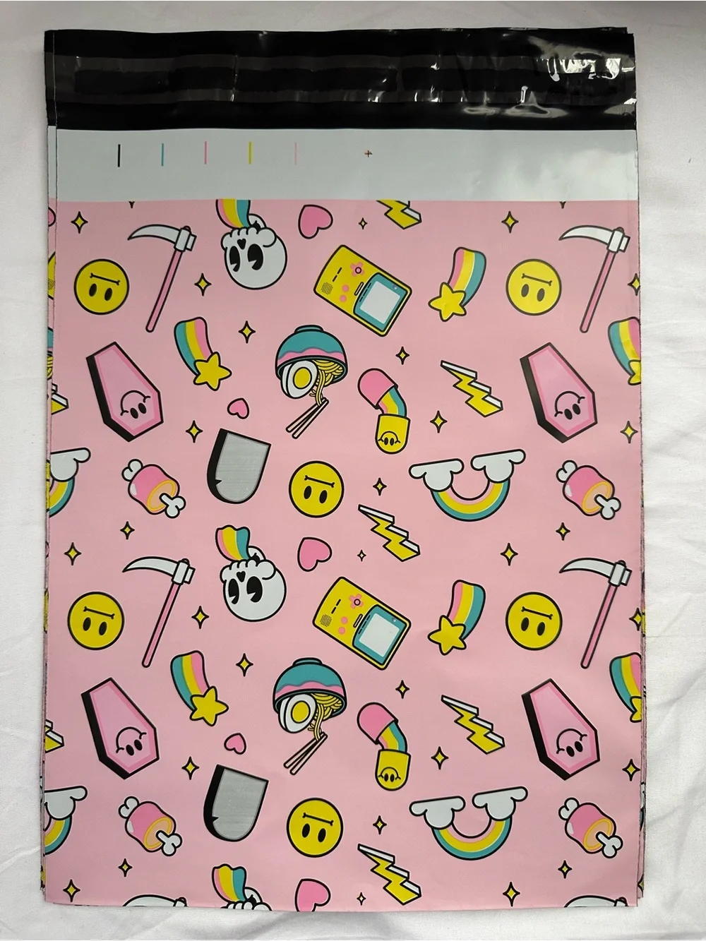 Halloween Poly Mailers Variety Pack 10x13 Candy Corn Pumpkin Pink 25 Count